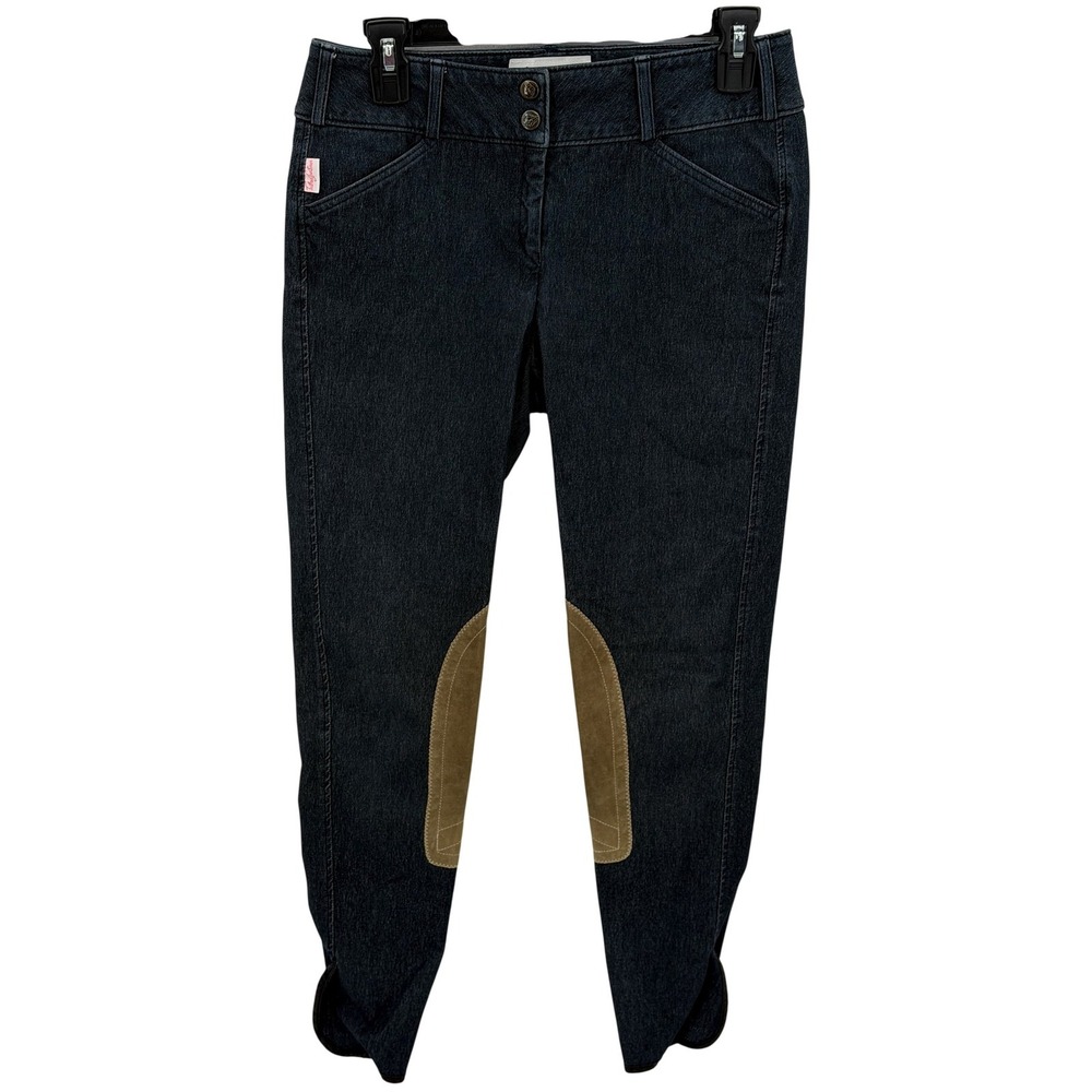 The Tailored Sportsman Pants Womens 28 Long Navy Denim Breeches Trophy Hunter